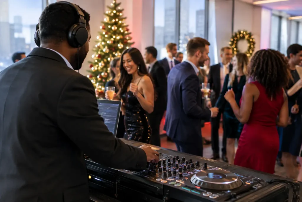 How a Corporate Holiday Party DJ Sets the Tone